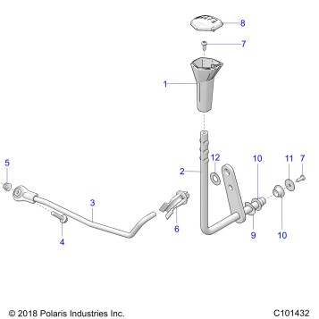 DRIVE TRAIN, GEAR SELECTOR - A22SXN85A4 (C101432)
