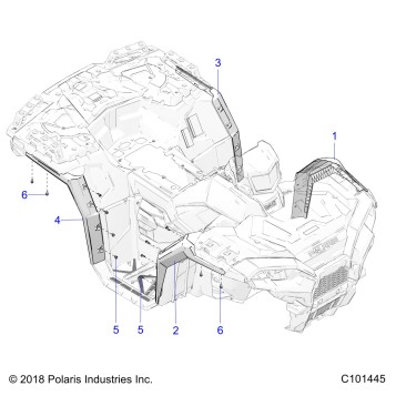 BODY, FENDER FLARES - A21SXZ85AN (C101445)