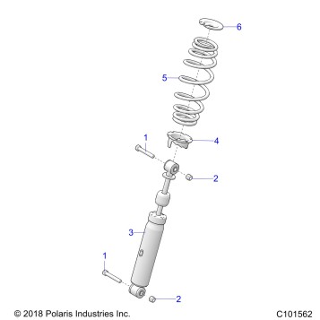 SUSPENSION, MIDDLE SHOCKS and MOUNTING - A25SKE57A1 (C101562)