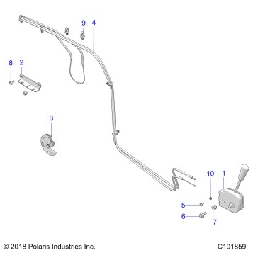 DRIVE TRAIN, SHIFT LEVER - A20HAB15A2 (C101859)