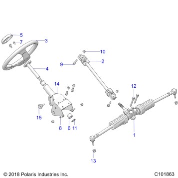 STEERING, STEERING ASM. - A20HAB15A2 (C101863)