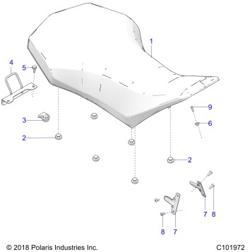 BODY, SEAT - A21SXZ85AN (C101972)