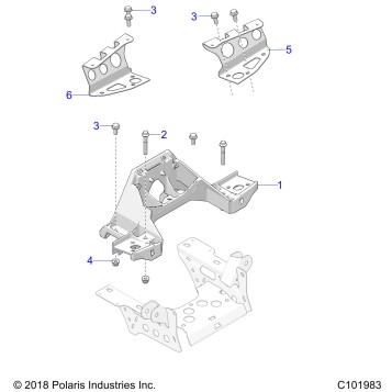 CHASSIS, BULKHEAD and FRONT CAB SUPPORT - A21SXZ85AN (C101983)