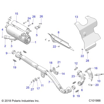 ENGINE, EXHAUST EVAP - A20SEE57B1/B4/B7/B9 (C101988)