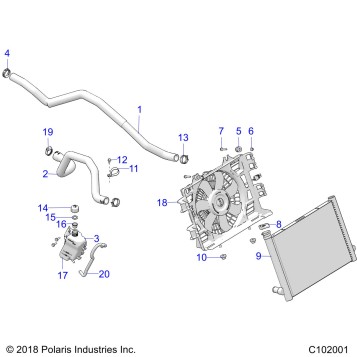 ENGINE, COOLING SYSTEM - A19SXA85B1/B4/SXE85BC/B9/ZBJ (C102001)