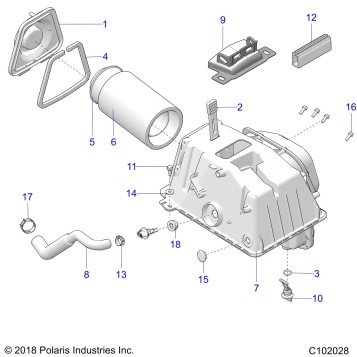 ENGINE, AIR INTAKE - A19SXD95B9/SXE95BN/SXZ95BP (C102028)