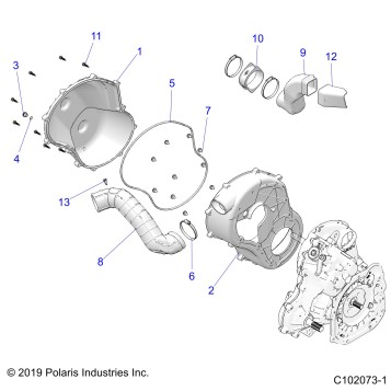 BODY, CLUTCH COVER - A23SGE95AN (C102073-1)