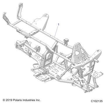 CHASSIS, FRAME - A20SEA50A1/A5/CA1/CA5/E50A1/CA1/CA5 (C102135)