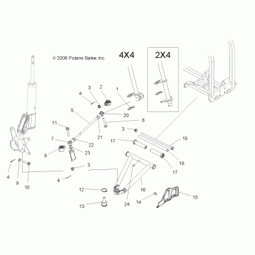 SUSPENSION, FRONT - A07LB27AA/AC/LH27AA/AB/AC/AD/AL (49ATVAARM07HAWK)