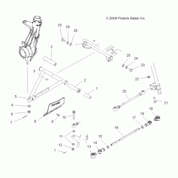 SUSPENSION, FRONT - A07MH50AB/AL/AQ/AX/AY/AZ/MN50AF/AN/AT/AY (49ATVAARM500EFI)