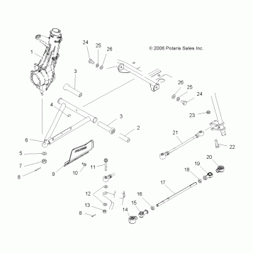 SUSPENSION, FRONT - A07MH76AL/AQ/AX/AY/AZ/A2/MN76AF/AT/AY (49ATVAARM800EFI)