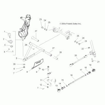 SUSPENSION, FRONT - A07MH46AA/AZ  (49ATVAARMSP450)
