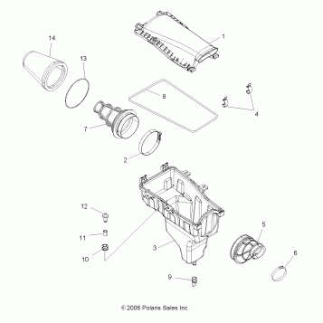 AIR INTAKE - A07GP52AA/AB (49ATVAIRBOX07OUT525)