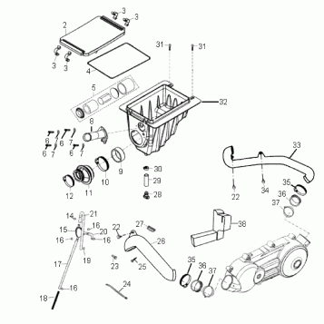 AIR CLEANER - A07SB20AA (49ATVAIRBOX07SAW)