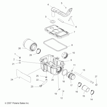 ENGINE, AIR INTAKE SYSTEM - A08CA32AA (49ATVAIRBOX08BOSS)