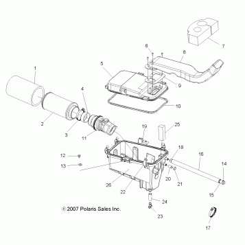 ENGINE, AIR INTAKE SYSTEM - A09DN76AB/AL/AY (49ATVAIRBOX08SPTRG800)