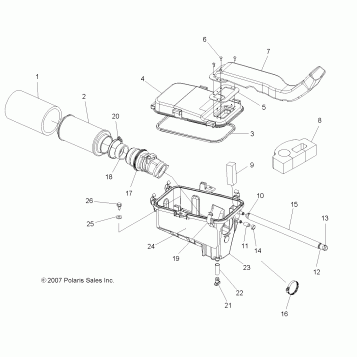 ENGINE, AIR INTAKE SYSTEM - A08TN68AX/AZ (49ATVAIRBOX08SPX27)