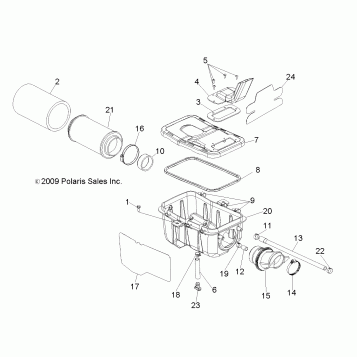 ENGINE, AIR INTAKE SYSTEM - A13NA32AA (49ATVAIRBOX10TBLZR)