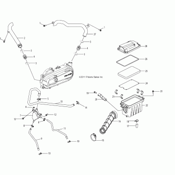 ENGINE, AIR INTAKE SYSTEM - A13KA09AD/AF (49ATVAIRBOX12SP90)