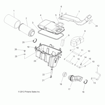 ENGINE, AIR INTAKE SYSTEM - A13DH50AX/AZ (49ATVAIRBOX13SP500TRG)