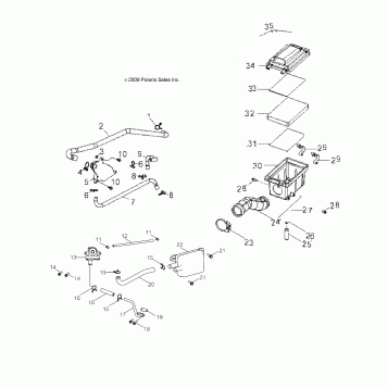 ENGINE, AIR INTAKE SYSTEM - A14KA05AD/AF (49ATVAIRBOX14OUT50)