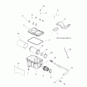 ENGINE, AIR INTAKE SYSTEM - A15SEE57AA/AC/AJ (49ATVAIRBOX1570EPS)