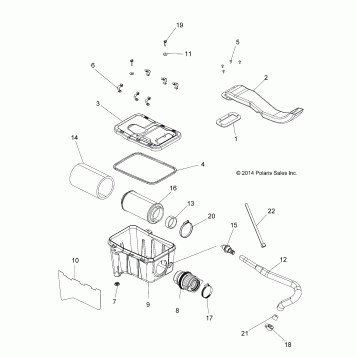 ENGINE, AIR INTAKE SYSTEM - A15SWE57AA/AD (49ATVAIRBOX15570X2)