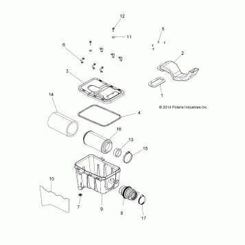 ENGINE, AIR INTAKE SYSTEM - A15SAA32EH (49ATVAIRBOX15SPETX)