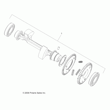 ENGINE, BALANCE SHAFT - A09ZN85/8X ALL OPTIONS (49ATVBALANCESHAFT09SPXP850)
