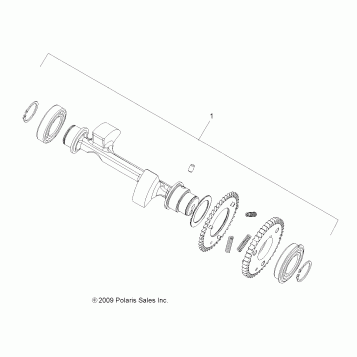 ENGINE, BALANCE SHAFT - A14ZN8EAB/C/M/P/S (49ATVBALANCESHAFT10SPXP850)