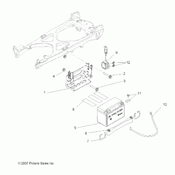 ELECTRICAL, BATTERY - A10GJ52AA (49ATVBATTERY08OUT525S)