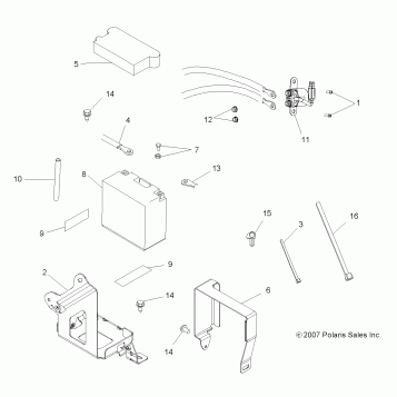 ELECTRICAL, BATTERY - A08LH46AQ/AX/AZ (49ATVBATTERY08SP400)