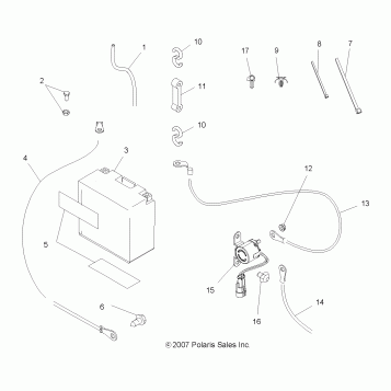 ELECTRICAL, BATTERY - A08MH50AX/AZ (49ATVBATTERY08SP500)