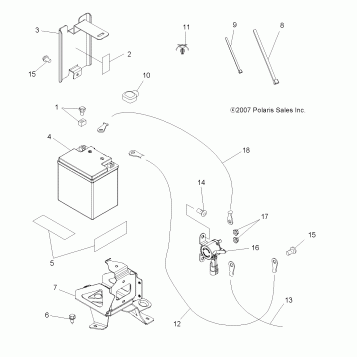 ELECTRICAL, BATTERY - A08TN50EA (49ATVBATTERY08SPX25)