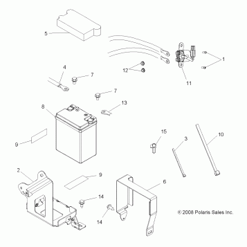 ELECTRICAL, BATTERY - A09LH46AQ/AX/AZ (49ATVBATTERY09SP400)