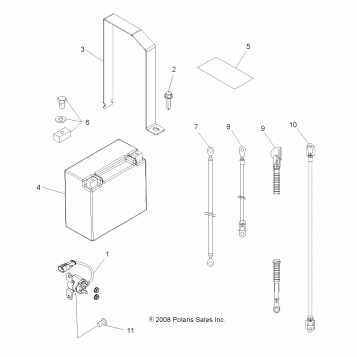 ELECTRICAL, BATTERY - A09ZX55AC/AL/AQ/AS/AX (49ATVBATTERY09SPXP550)