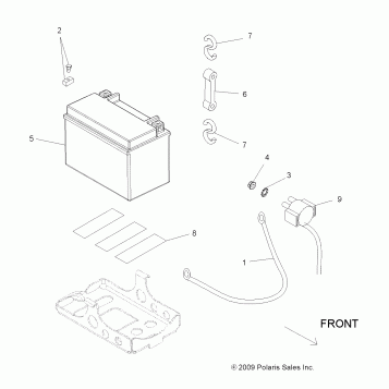 ELECTRICAL, BATTERY - A11GP52AA (49ATVBATTERY10OUT525)