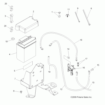 ELECTRICAL, BATTERY - A10DH50AX/AZ (49ATVBATTERY10SP500TRG)