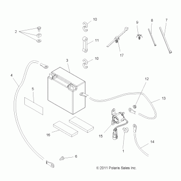 ELECTRICAL, BATTERY - A13MH76AD/AX/AZ (49ATVBATTERY12SP800EFI)