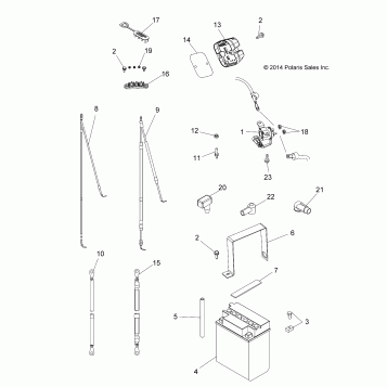 ELECTRICAL, BATTERY - A16DAA32A1/A7 (49ATVBATTERY15325)