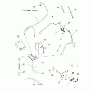ELECTRICAL, BATTERY - A16SUH57N6 (49ATVBATTERY15UTE)