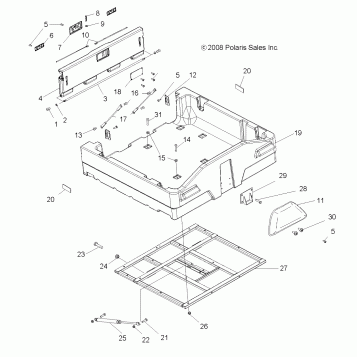 BODY, DUMP BOX - A08CL50AA (49ATVBOX086X6)