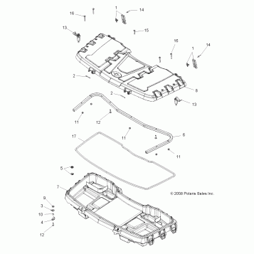 BODY, FRONT CARGO BOX - A09ZX85AR/8XAG (49ATVBOX09SPEPS850)