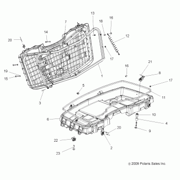 BODY, FRONT CARGO BOX - A10DX55AL/AF (49ATVBOX10SPXP850)