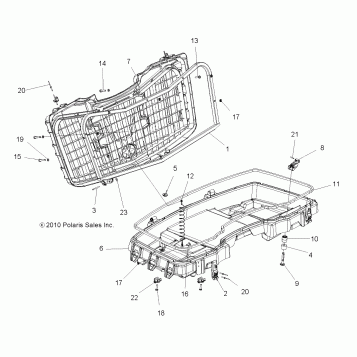 BODY, FRONT CARGO BOX - A14ZN8EAP (49ATVBOX11SP850)