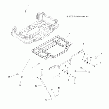BODY, BOX FRAME and LATCH - A08TN50EA (49ATVBOXSPX2)