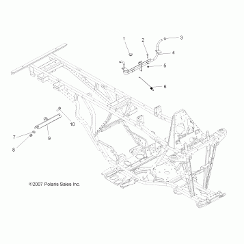 BODY, DUMP BOX LEVER and STRUT MOUNT - A07CL50AA (49ATVBOXLVR6X6)