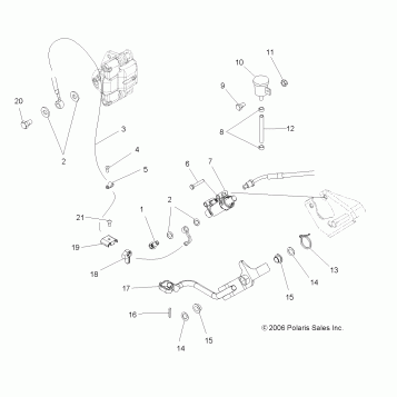 BRAKE, REAR - A07LB27AA/AC/LH27AA/AB/AC/AD/AL (49ATVBRAKEFOOT07HAWK)