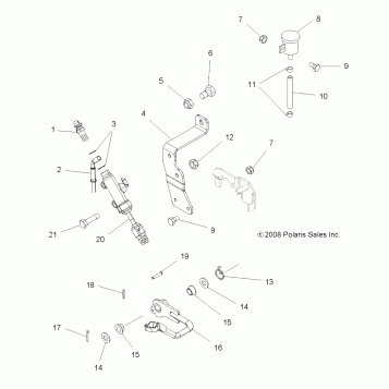 BRAKES, FOOT BRAKE - A09MN50ET (49ATVBRAKEFOOT09SP500TR)