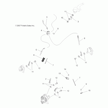 BRAKES, BRAKE LINES - A08MH50AX/AZ (49ATVBRAKELINE08SP500)
